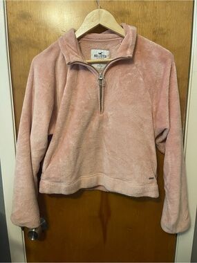 Hollister Cozy Plush Half-Zip in Blush